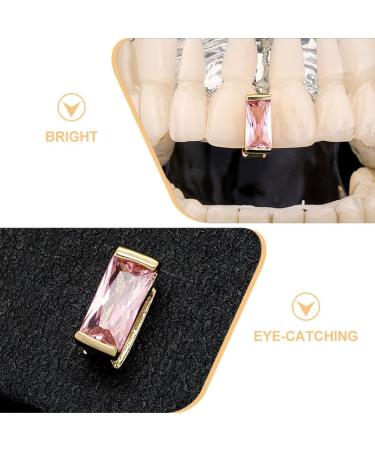 Holibanna 2PCS Diamond Grills for Teeth Hip Hop Tooth Caps Decorative Teeth Jewelriesfor Men Women - Buy Online on GoSupps.com