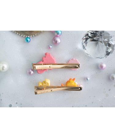 Summer Crystal Mermaid Sea Life Alligator Barrettes Hair Clips - 4Pcs Set for Girls, Kids, and Women - Buy Online on GoSupps.com