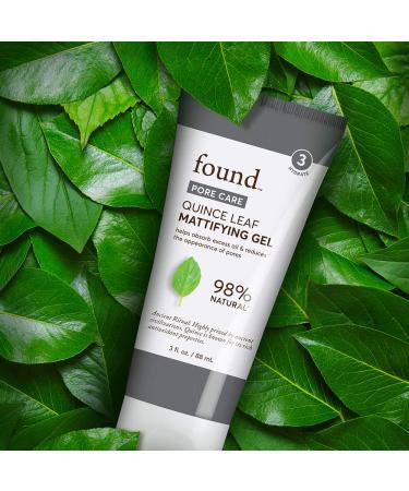 FOUND Skincare Quince Leaf Mattifying Gel 3 Oz | Pore Care Oil Control & Pore Minimizer | 98% Natural Skincare for Oily Skin - Buy Online on GoSupps.com