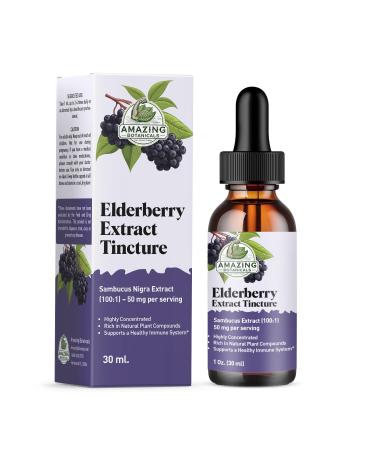 Elderberry Extract 15 000mg Strength Tincture - Organic Immune Support & Wellness Supplement | Elderberry Syrup Organic | 30ml/1oz 1 Fl Oz (Pack of 1)