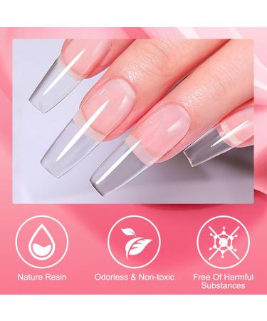 MQ Poly Gel Nail Clear Builder Gel - 15g Poly Extension Gel for Strong Acrylic Nails | DIY Nail Art for Beginners - Buy Online on GoSupps.com