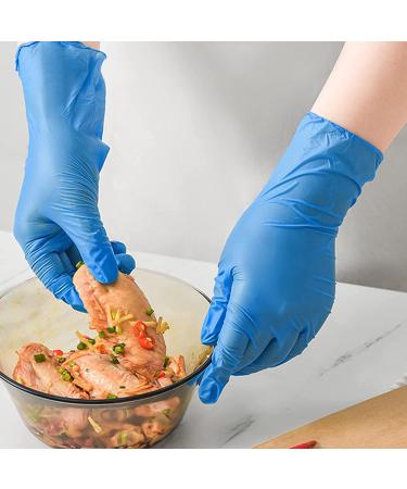 Nitrile Gloves 100Pcs 1000 Pcs Disposable Blue  Small/Medium/Large/XLarge  No Latex No Powder Medium (Pack of 100) Blue-100 Pcs - Buy Online on GoSupps.com