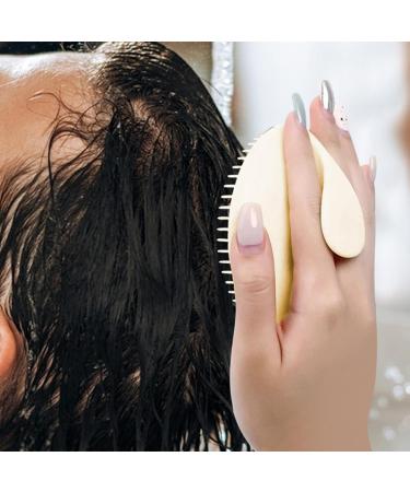 Veeteah Scalp Massage Shampoo Brush - Portable Hair Wash Scrubber & Peeling Device for Spa-like Scalp Care at Home & Travel - Buy Online on GoSupps.com