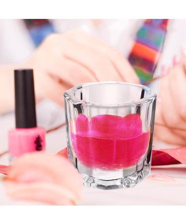 Hioph 10pcs Dappen Dish for Acrylic Nails - Acrylic Glass Jar for Nail Art Manicure Care - Buy Online on GoSupps.com