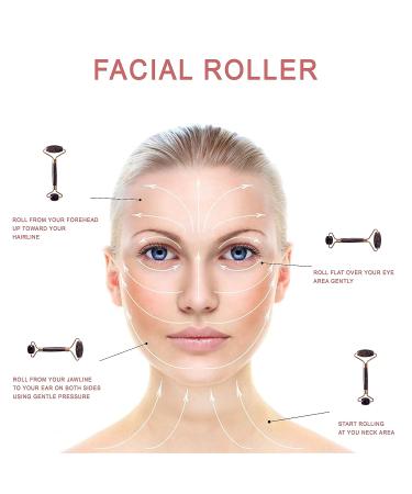 Vinasky Rose Quartz Roller and Guasha Set - Anti Aging Beauty Tools for Face, Eyes, Body - Muscle Relaxing and Wrinkle Reduction - Pink - Buy Online on GoSupps.com