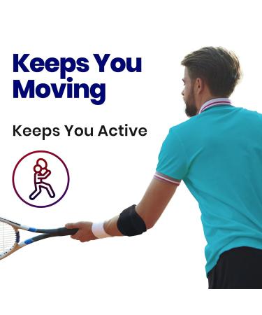 Tennis Elbow Brace for Men & Women | Forearm Pain Relief Compression Strap | Golfers Elbow Tendonitis Support & Ulnar Nerve Sleeve | Fits Most - Buy Online on GoSupps.com