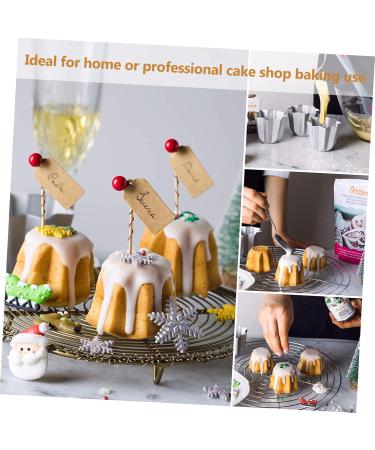 Abaodam 6 Pcs Octagonal Cake Mold Mini Paper Cups Soap Molds Mini Pan Durable Cake Mold Cake Ring Mousse 3D 7.5x7.5x6.5cmx3pcs Silverx3pcs - Buy Online on GoSupps.com