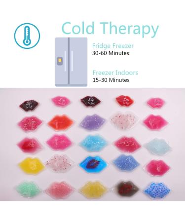 40 Pack Pink Lip Filler Ice Packs - Small Ice Pack for Mouth Injections, Injuries & Bruises - Buy Online on GoSupps.com