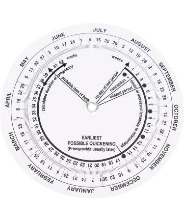 Pregnancy Wheel Pack of 8 - Due Date Calculator & Tracker for Moms Nurses Doctors & Midwives | Essential Pregnancy Tools - Buy Online on GoSupps.com