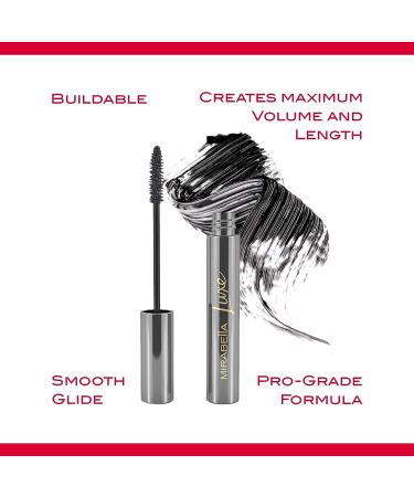 Mirabella Lash Luxe Black Mascara - All-In-One Formula for Volume, Length & Curl - Clump-Free, Defined & Luscious Lashes - With Lash Enhancing Serum - Buy Online on GoSupps.com