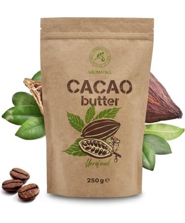 Cocoa Butter - 250g - Pure and Unrefined - Cold Pressed - Raw Food - Theobroma Cocoa - Superfood - Edible Cocoa Butter - Buy Online on GoSupps.com