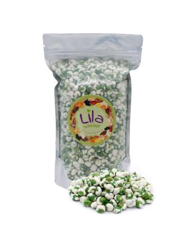 LILA BAZAAR - Wasabi Coated Green Peas 24 oz | Salted, Crunchy and Spicy | Packed in Resealable Bag | Kosher Certified