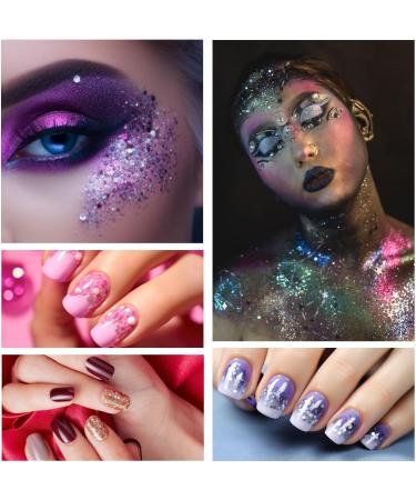 Anntim 6 Bottle Body Gel Glitter Makeup - Festival Face & Hair Glitter Fasching Schminke for Christmas Masquerade & Birthday Celebrations - Buy Online on GoSupps.com
