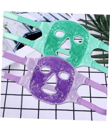 minkissy Ice Beauty Mask Cold Ice Facial Ice Cooling Facial Cover Ice Facial Gel Facial Mask Warm Cold Facial Mask Pvc Mask Purple Artificial - Buy Online on GoSupps.com