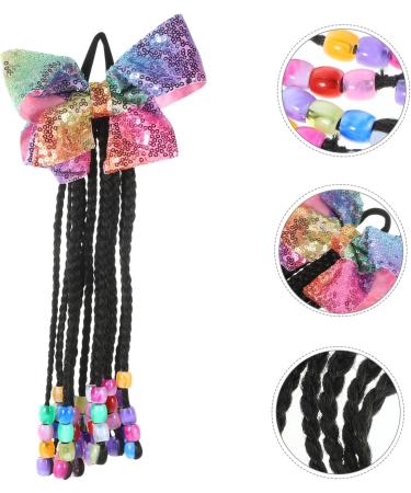 SAFIGLE Wigs Ponytail Extension for Women Braids Hair Extension Bowknot Braided Ponytail Synthetic Hairpiece Hair for Braiding Braided Wig Hair Accessories Child Cosplay Chemical Fiber As Shown 03 29X16CM - Buy Online on GoSupps.com