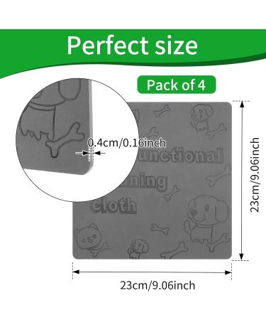 4 Pack Damp Clean Duster Towel Reusable Streakless Cleaning Cloths Soft Sponge Cleaning Cloths Thick Damp Dusting Cloth Water Absorbent Damp Cleaning Duster for Window Tiles Blinds 23 23 0.4cm - Buy Online on GoSupps.com