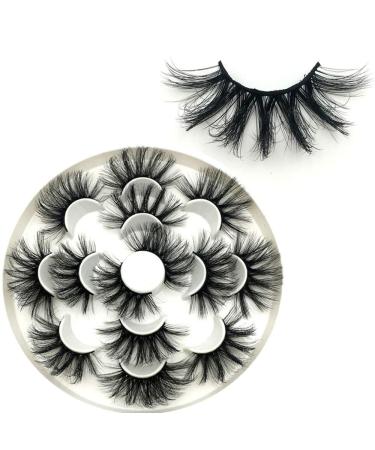 DAODER 8D 25mm Mink Lashes - Fluffy Long False Eyelashes for Dramatic Eyes - 7 Pairs Pack - Buy Online on GoSupps.com