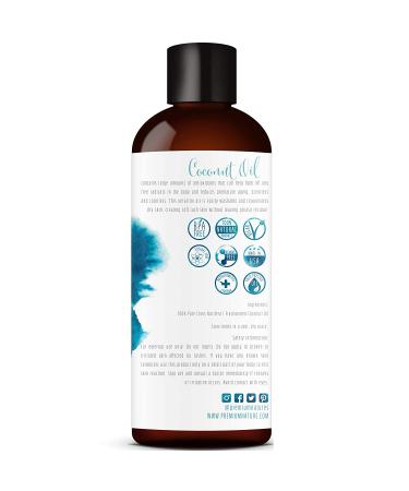 Fractionated Coconut Oil - Pure Cold Pressed MCT Carrier Oil for Essential Oils, Skin & Hair Moisturizer - Buy Online on GoSupps.com