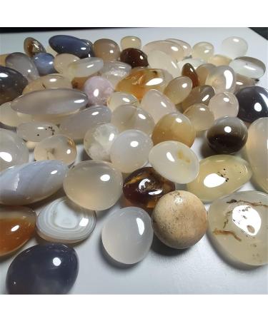1pc/50-100g Natural Agate Polished Specimens Raw Gemstone Body Collection Gift Decorations Ornaments Stone Full of Texture (Color : 50g Size : 10-30mm) 10-30mm 50g - Buy Online on GoSupps.com