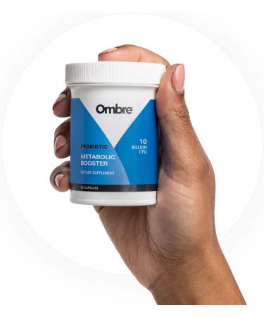 Ombre Metabolic Booster Probiotic - Supports Metabolism Healthy Weight Management & Digestion - Energy & Gut Health Supplement for Women and Men - 10 Billion CFU Prebiotic Fiber Vegan 30 Servings - Buy Online on GoSupps.com
