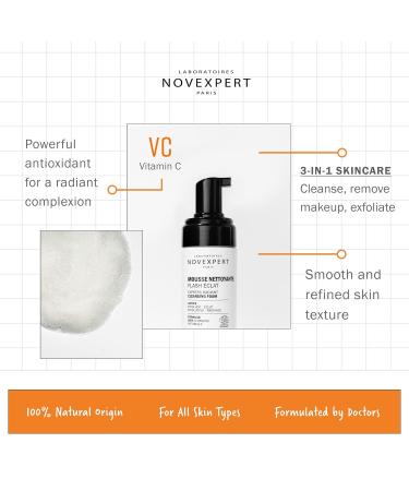 Buy Express Radiant Facial Cleanser for Women - Deep Cleansing Foaming Wash with Vitamin C - Natural Vegan Skincare - 5 oz - International Shipping Available - Buy Online on GoSupps.com