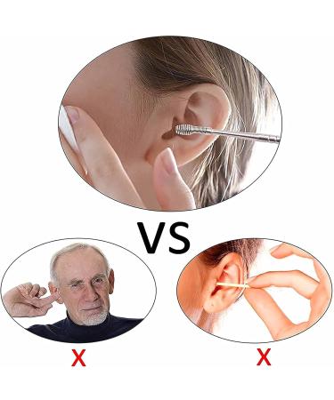 Innovative Spring Ear Wax Cleaner Tool Set - Reusable Stainless Steel Ear Pick Kit (Brown) | QTPD 2 Set - Buy Online on GoSupps.com