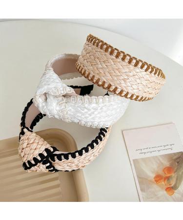 amangul Elegant Wide Hair Bands Photo Booth s Wide Headband Party Headpiece Garland Knotted Headband for Music Festivals(Black No Knot) - Buy Online on GoSupps.com