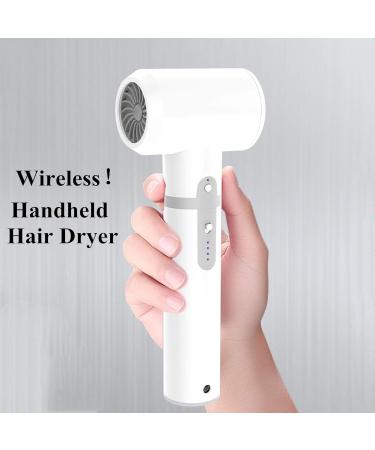 Lightweight Cordless Hair Dryer 300W Rechargeable Portable Blow Dryer 3 Modes Cold/Warm/Hot Wind for Hotel Home School Pet Care Outdoor Travel - Buy Online on GoSupps.com