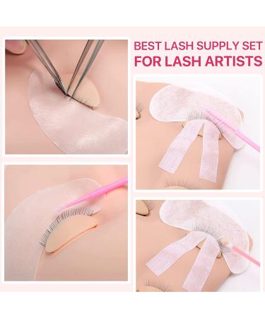 Pretty Memory Lash Extension Kit - 62 Piece Set with Mannequin Head for Makeup and Eyelash Grafting - Buy Online on GoSupps.com
