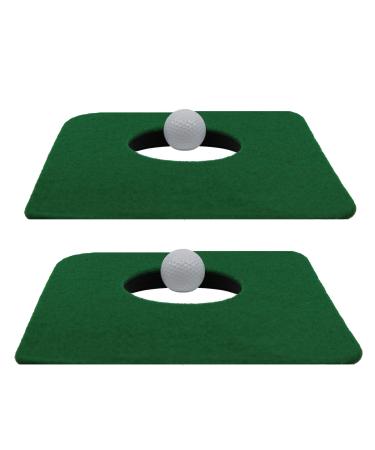 Upstreet Golf Putting Matt for Indoors, Golf Putting Green or Mini Golf Set - Includes Two Indoor Putt Mats and Two Training Balls for Indoor Golf and Putting Practice