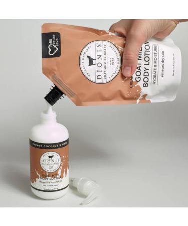 Dionis Creamy Coconut & Oats Goat Milk Body Lotion Refill Pouch & Skincare Scented Lotion Creamy Coconut & Oats 8.5 oz - Buy Online on GoSupps.com