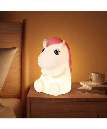 OkiyiD Pony Night Light | Horse Lamp for Nursery | Touch Control Dimmable Bedside Lamp | Rechargeable Horse Gifts for Girls | Birthday Gifts for Boys - Buy Online on GoSupps.com