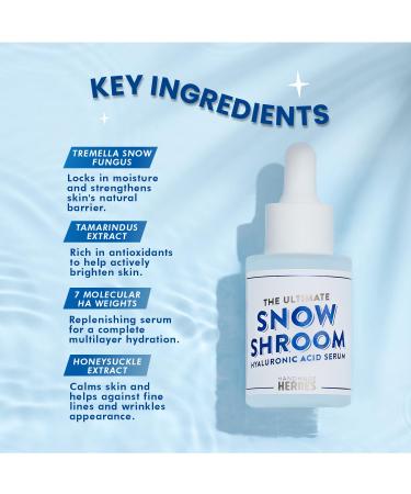 All Natural Vegan Hyaluronic Acid Serum - Deep Hydration Plump Skin & Reduce Wrinkles | Handmade Heroes - Buy Online on GoSupps.com