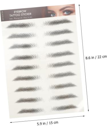 Beavorty 96 pcs eyebrow stickers stickers Artificial Eyebrow 3D Hair-Like Eyebrows Stickers Pretty - Buy Online on GoSupps.com