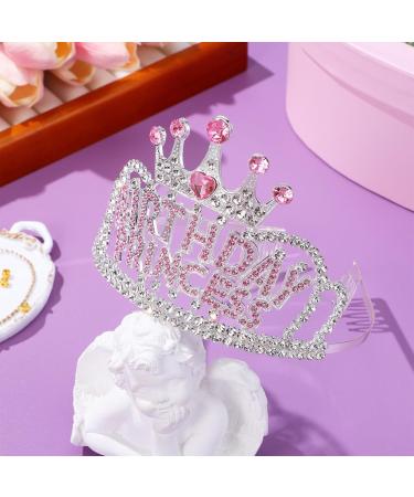 Healeved Birthday Crown Birthday Tiara Happy Birthday Crown Birthday Headband Party Props Princess Crowns For Little Girls Women - Buy Online on GoSupps.com