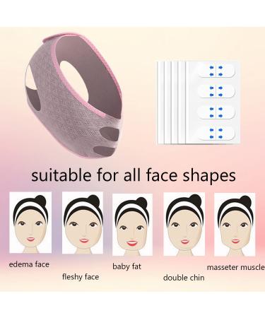 GTRA Beauty Face Sleep Sculpting Mask + V Line Mask & Face Lift Tape Kit - Chin Reducer & Wrinkle Patches for Face Tightening - Pink - Buy Online on GoSupps.com