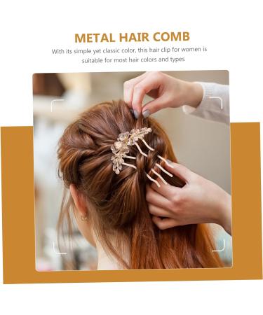 DOITOOL Hair Comb Rhinestone Clips Hair Accessories for Women Rhinestone Side Comb Rhinestone Hair Clips Rhinestone Hair Pin Hair Side Comb Bride Bow Tie Metal Back of Head - Buy Online on GoSupps.com