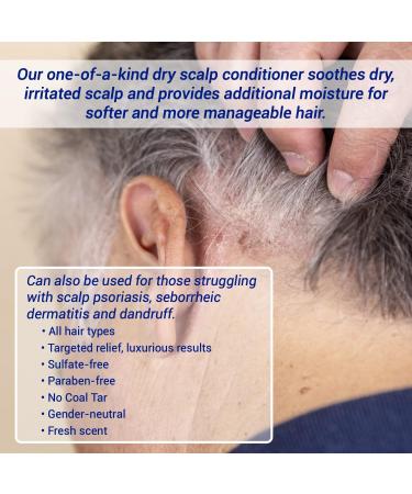 TriDerma Dry Scalp Control Conditioner - Salon Quality Moisturizing Hair Treatment with Salicylic Acid Mongongo & Rosemary Oil - 6 oz - Buy Online on GoSupps.com