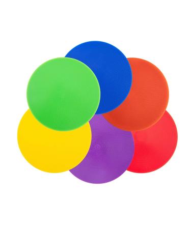 Spot Markers 9 Inch 10 Inch Non-Slip Rubber Agility Markers for Football, Basketball Training Markers, Dance Practice and Drills with Flat Cones Points
