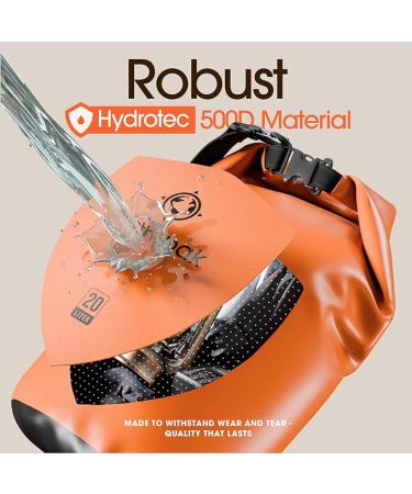 Earth Pak Waterproof Dry Bag - Roll Top Waterproof Backpack Sack Keeps Gear Dry for Kayak with Waterproof Phone Case - Buy Online on GoSupps.com