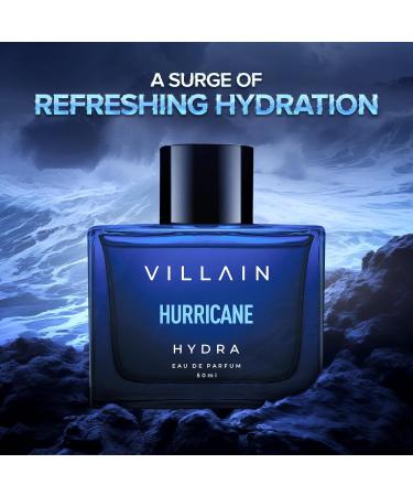 Villain Hurricane Hydra Eau de Parfum for Men - Luxury Aqua Fragrance | Fresh Long-Lasting Scent | 50ml - Buy Online on GoSupps.com