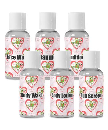 YouCustomizeIt Personalized Valentine Owls Travel Bottles