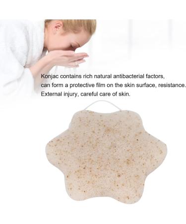 ZJchao Konjac Fiber Exfoliating Facial Sponge - Gentle Cleansing for Sensitive Skin Reusable Hydrating Puff - Buy Online on GoSupps.com