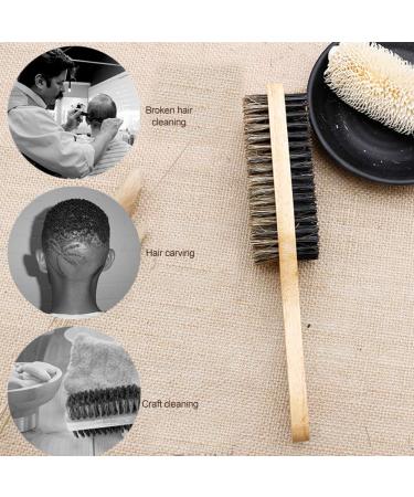 Premium Wooden Beard Brush & Face Hair Shaving Brush - Double-Sided with Wooden Handle | Ideal for Grooming Accessories - Buy Online on GoSupps.com