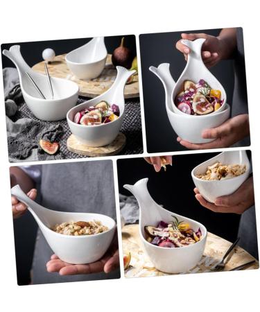 Zerodeko Sauce Dish Pasta Plate Serving Platters Glass Milk Jug Japanese Sushi Dish Fruit Containers Porcelain Tasting Dish Ceramic Sauce Plate Seasoning Ceramics White Dessert re-usable 17.00X11.00X6.00CM White - Buy Online on GoSupps.com