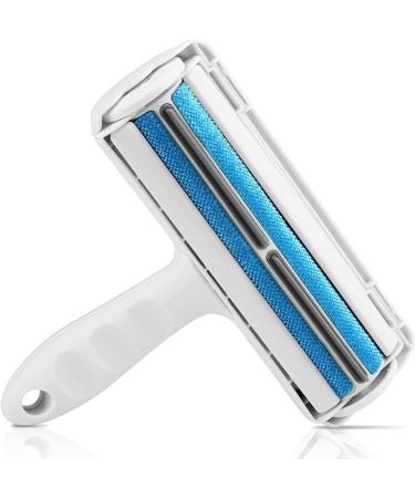 Pet Hair Remover Roller - Reusable Dog & Cat Fur Brush - Self Clean - Eco-Friendly & Efficient - Animal Fur Removal Tool for Laundry, Sofa, Carpet & More - Blue - Buy Online on GoSupps.com