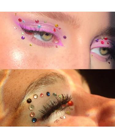 Self Adhesive Rhinestone Stickers - 2640 Pieces Face Gems for Makeup & DIY - 16 Sheets Bling Jewels Stickers - 4 Sizes & Colors Included - Buy Online on GoSupps.com