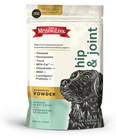 The Missing Link Original Hips & Joints Powder All-Natural Veterinarian Formulated Superfood Dog Supplement Balanced Omegas 3 & 6 + Glucosamine + Dietary Fiber for Mobility & Digestive Health 1lb - Buy Online on GoSupps.com
