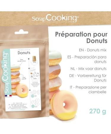 ScrapCooking - Pr paration Donuts 270 g - Pour Moules & Machines Donuts - Mix pour Doughnuts - Cuisine P tisserie - Fabriqu en France - 8536 Donuts 270 g (Lot de 1) - Buy Online on GoSupps.com
