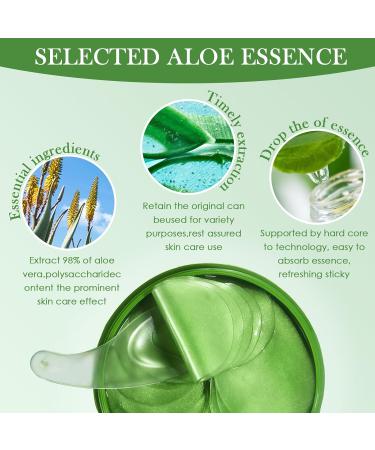 60 Pi ces Patch Yeux Anti Cernes Masque pour les Yeux Aloe Vera Yeux claircir Les Cernes Nourrit et lisse le contour des yeux R duit les Cernes Sous les Yeux - Buy Online on GoSupps.com